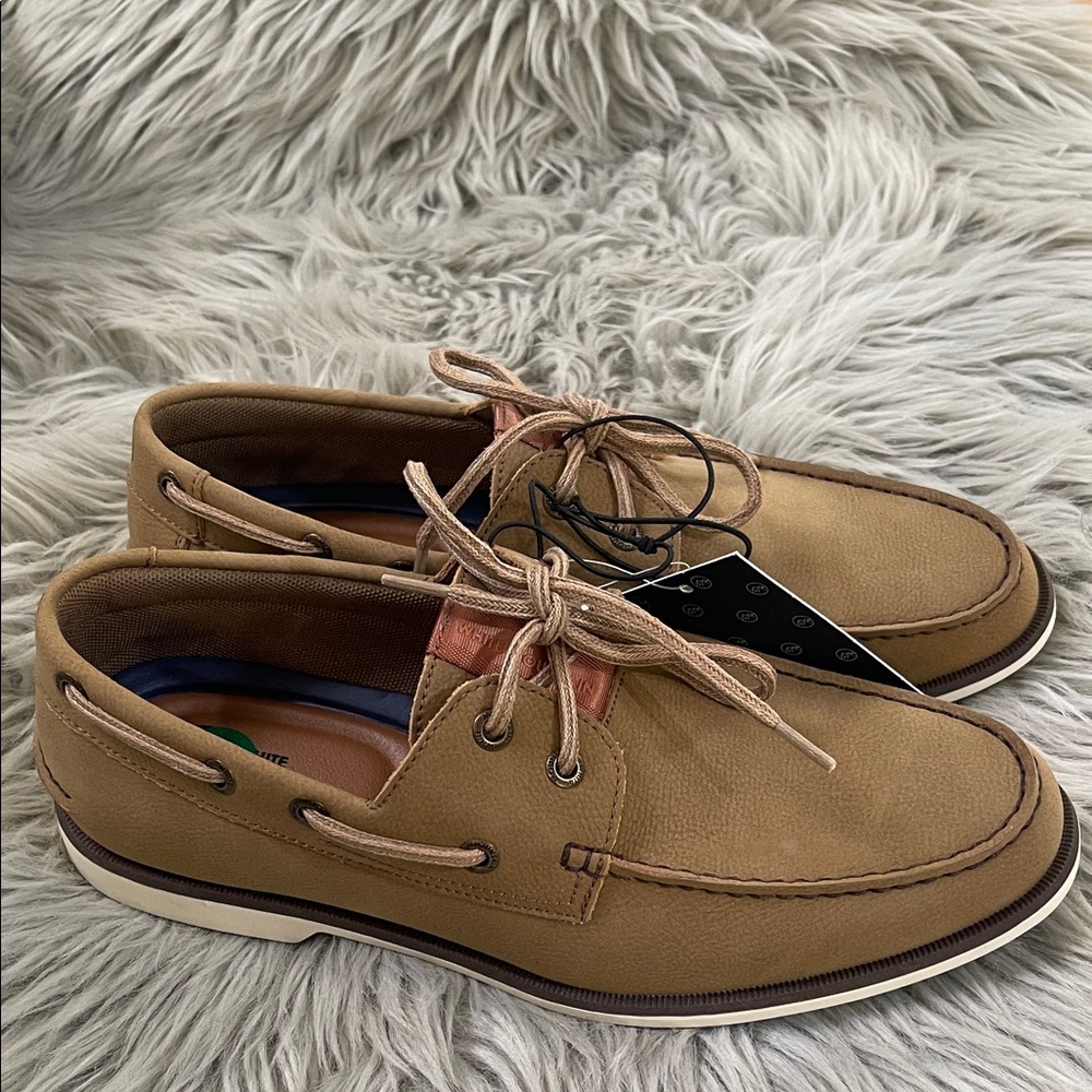 White Mountain Men's Brown Boat Shoes
